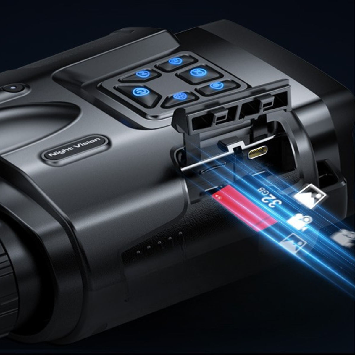 Jumelles de Vision Nocturne Nox-4K Ultra – Autonomie Extrême & Vision Pro