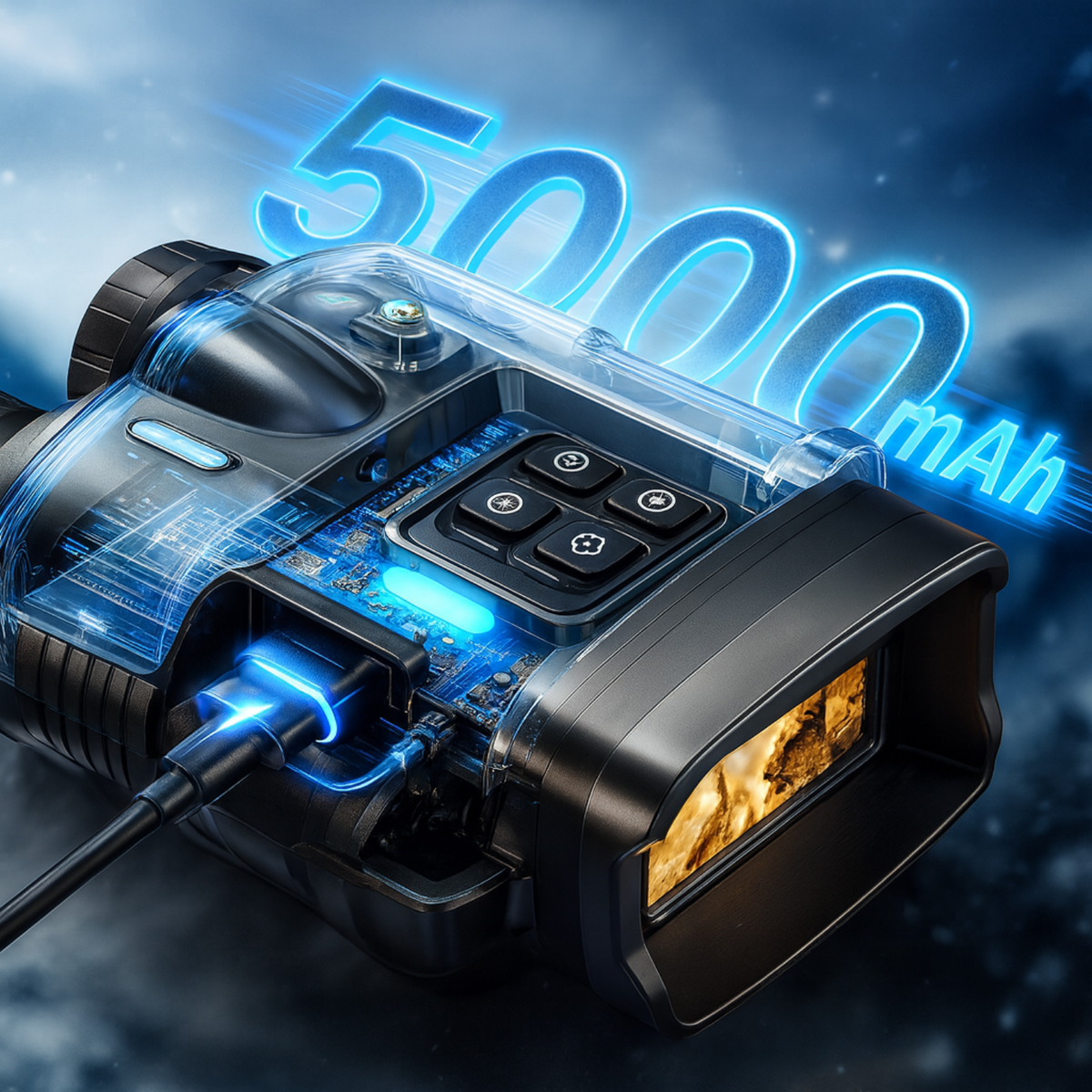 Jumelles de Vision Nocturne Nox-4K Ultra – Autonomie Extrême & Vision Pro