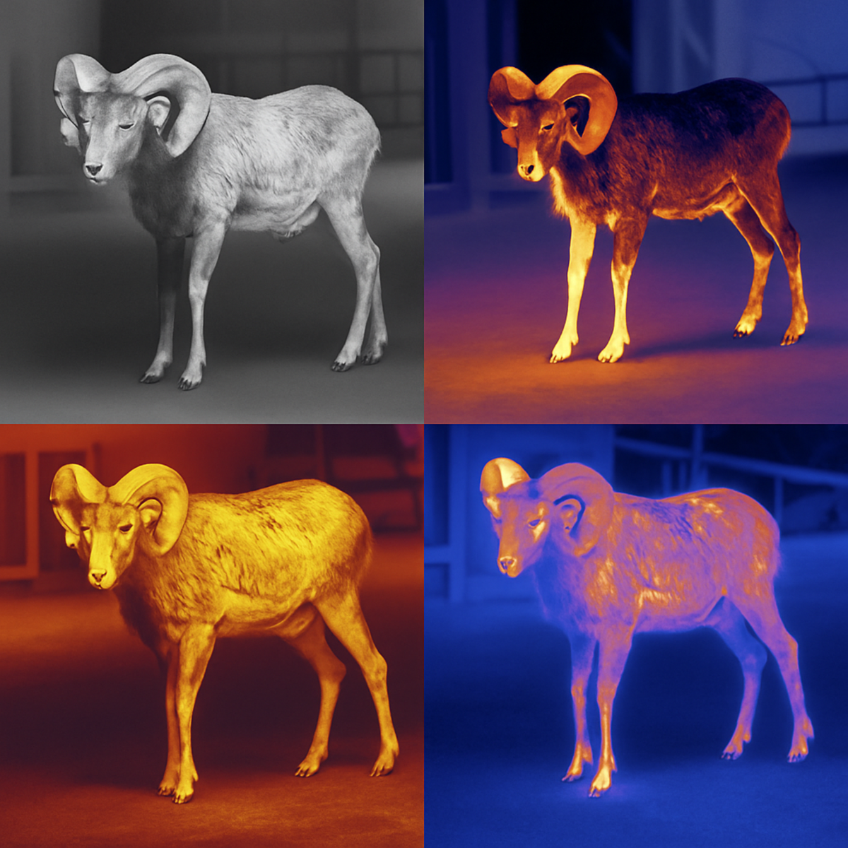 Monoculaire Thermique HD 256×192 – Vision Nocturne 50Hz | Longue Portée & Affichage 4 Modes