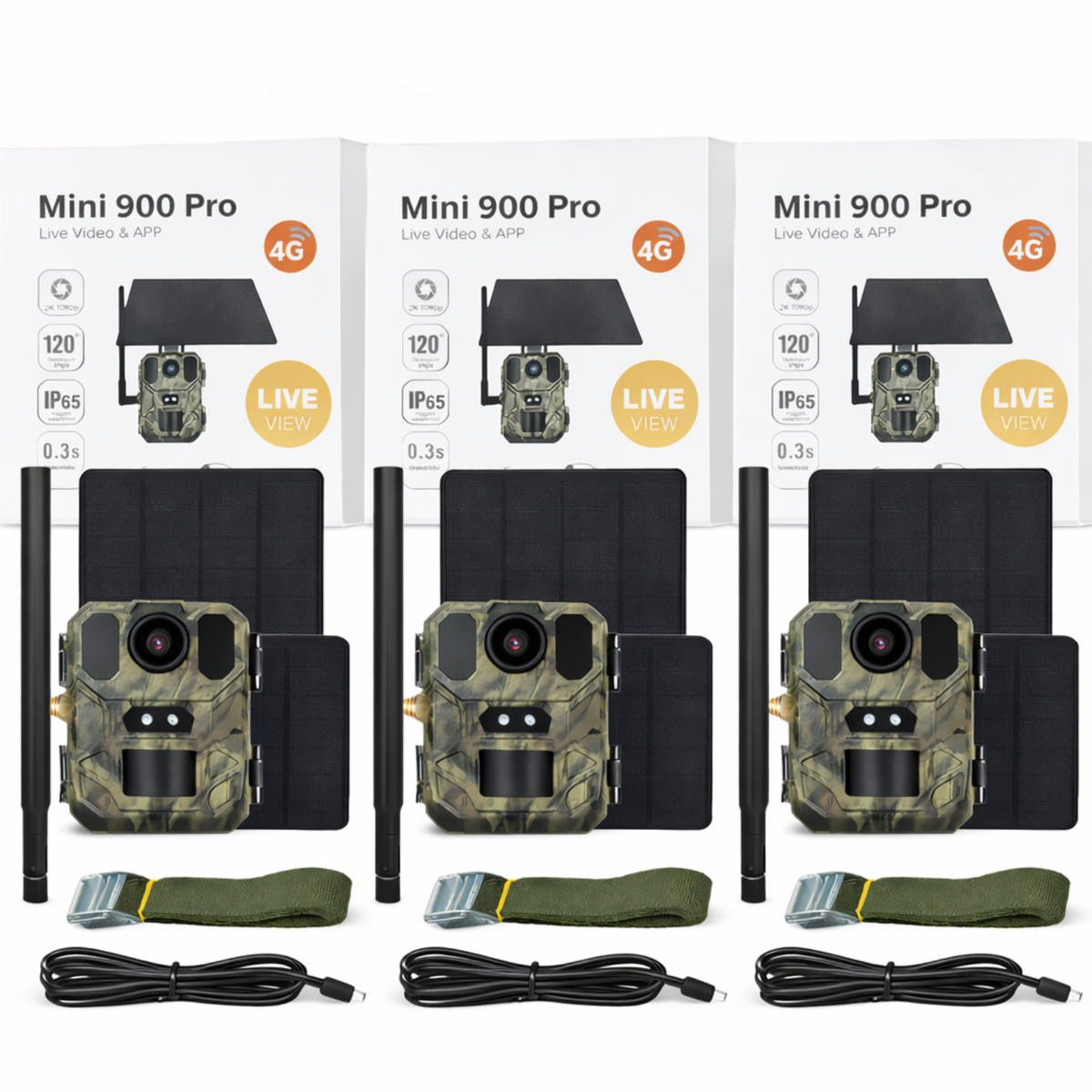 Caméra de chasse 4G solaire – Mini 900 Pro