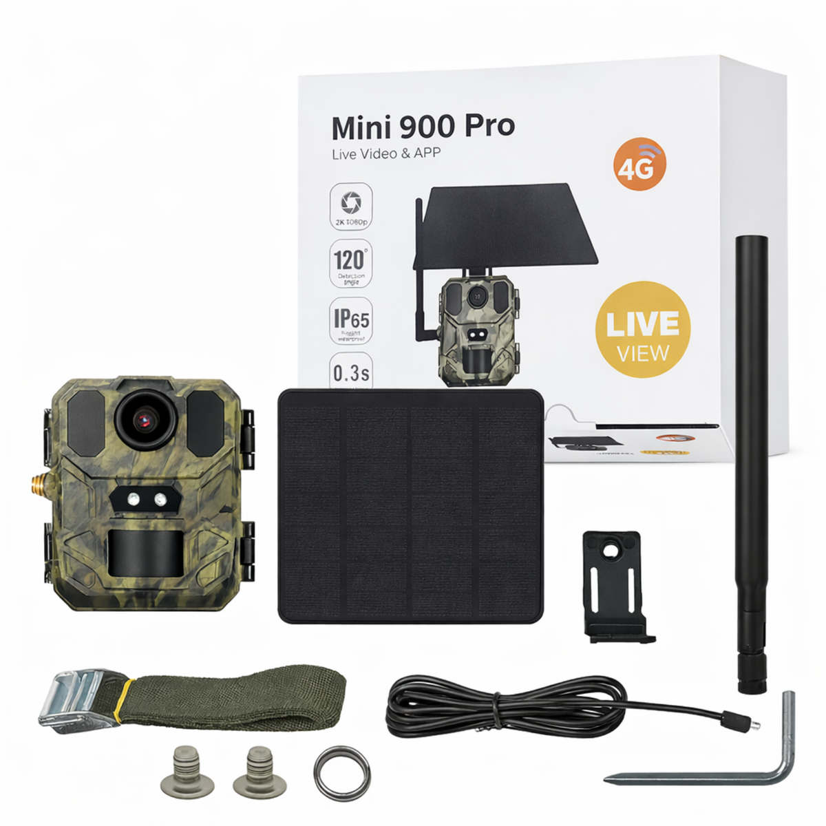 Caméra de chasse 4G solaire – Mini 900 Pro