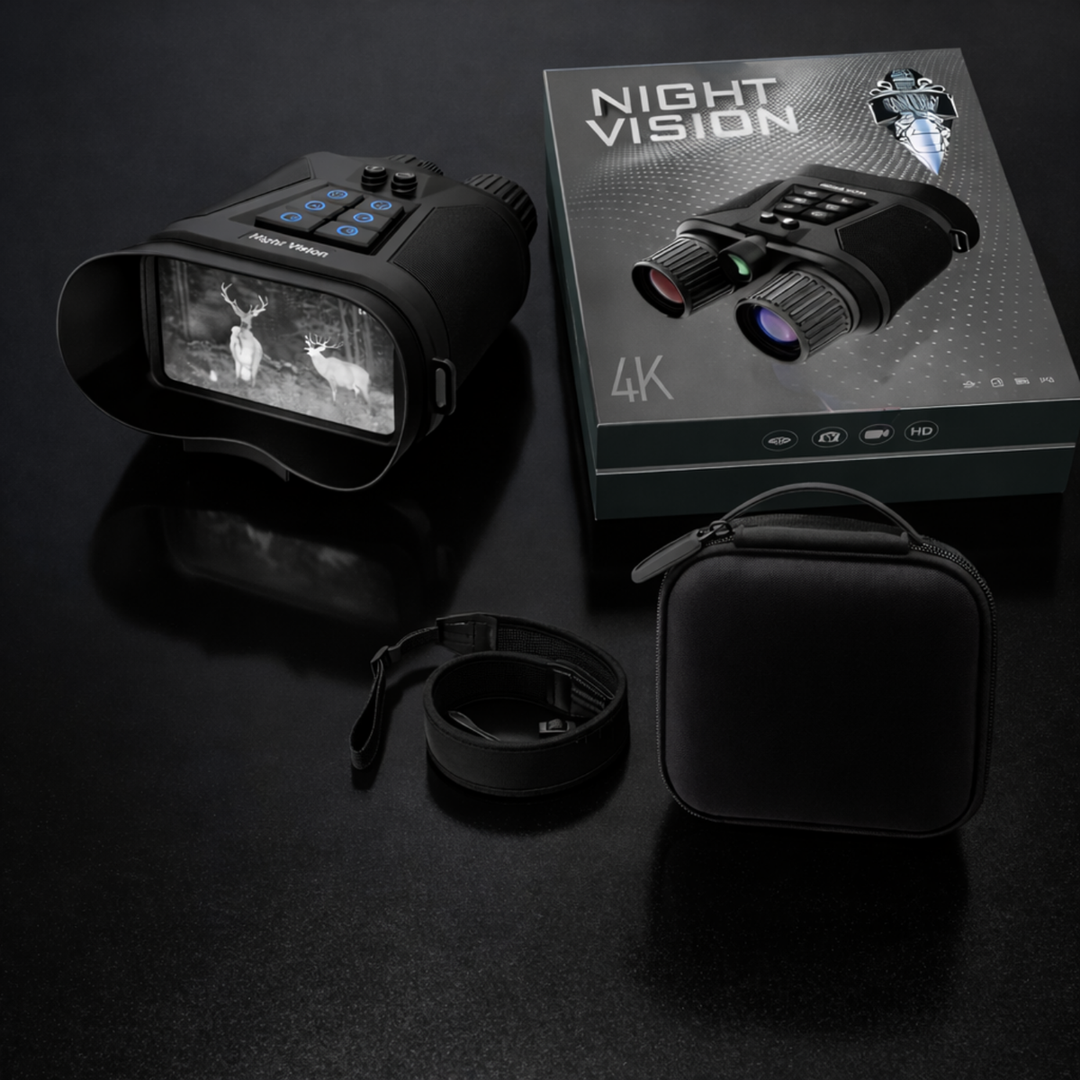 Jumelles de vision nocturne 4K — Zoom ×8