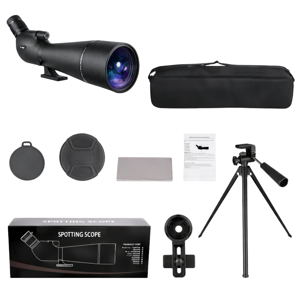 Longue vue 25-75x80 – Objectif 80 mm